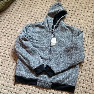 HAN TON Mens Size 2XL Winter/Spring Hoodie Sweatshirt Coat Jacket Warm Outwear